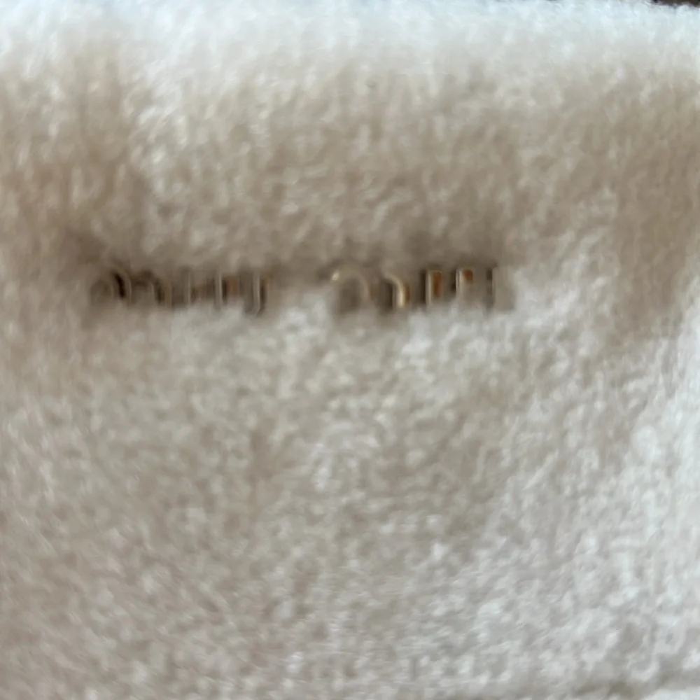 Miu Miu Wool Fur Seqiun Logo Bag